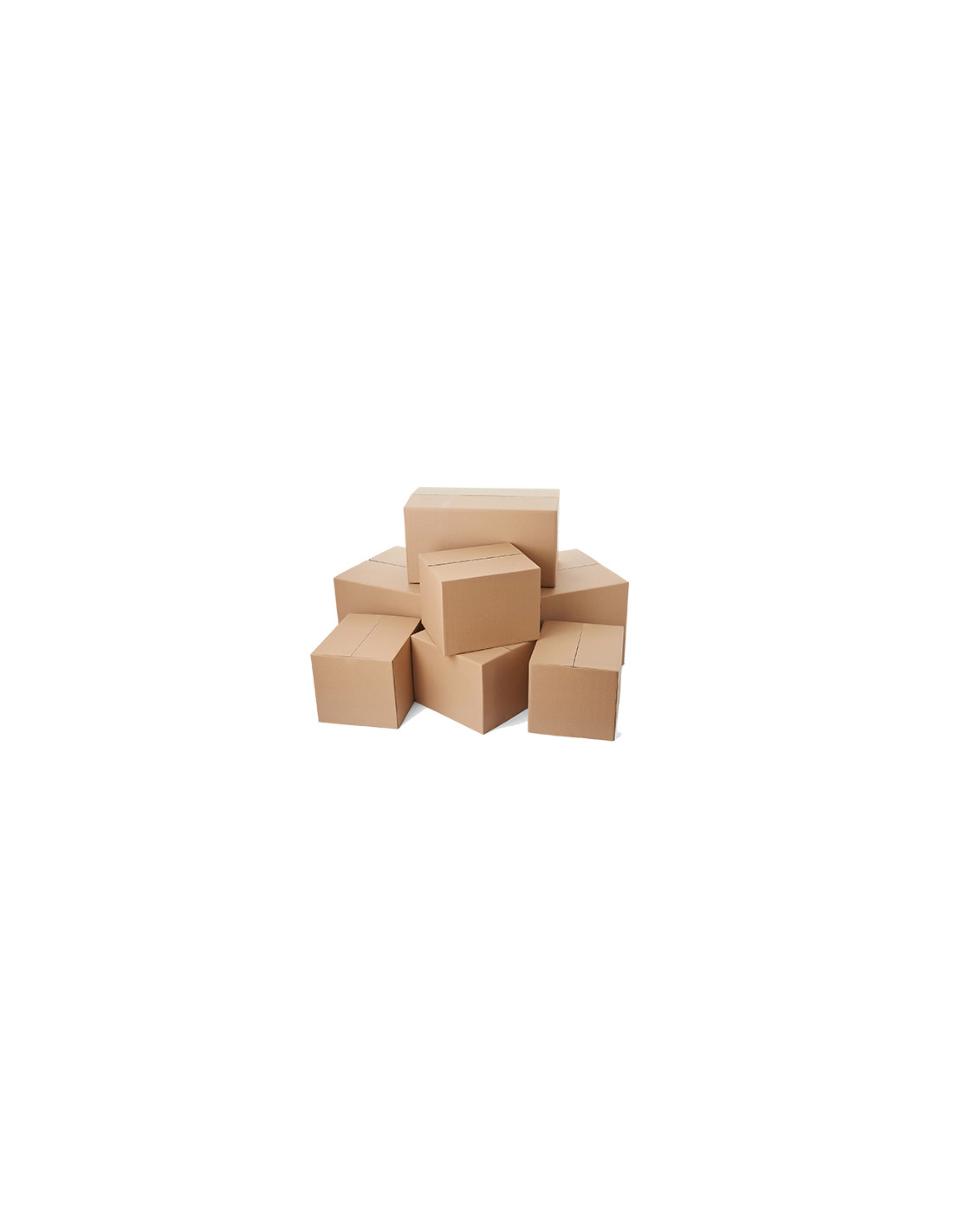 Caja cartón embalaje 2 canales 60x40x40 cm