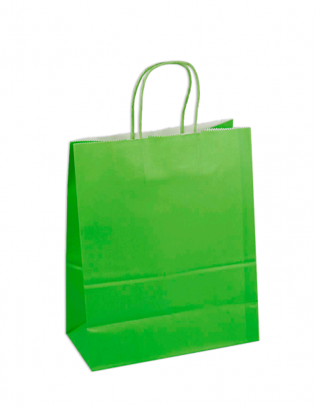 Bolsa asa retorcida 24x12x31 cm. Varios colores. 25 uds