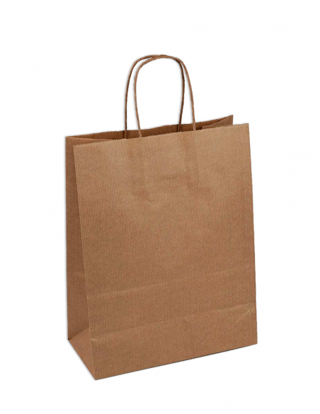 Bolsa asa retorcida 24x12x31 cm. Varios colores. 25 uds