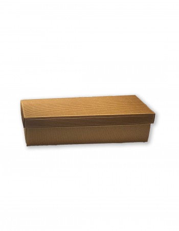 Caja de cartón ondulado con tapa 34x9,5x9,5 cm