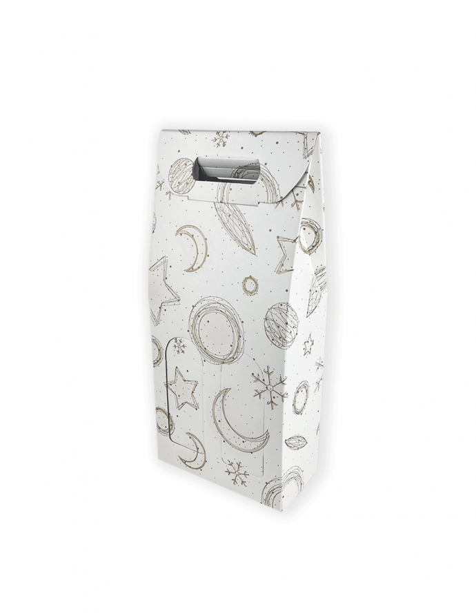 Caja estampada para 2 botellas...