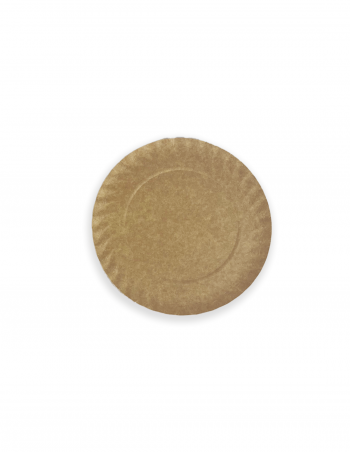Plato cartón kraft 21 cm 100 uds 2