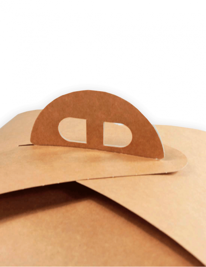 Caja para pastel con asas 32x32x15 cm 