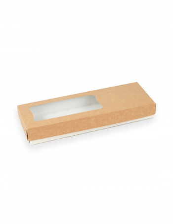 Caja para turrón con ventana 25,5x9x3 cm 5 uds