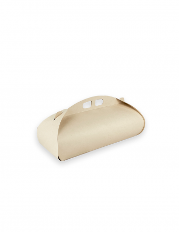 Caja para pastel crema con asas 35x10x10 cm
