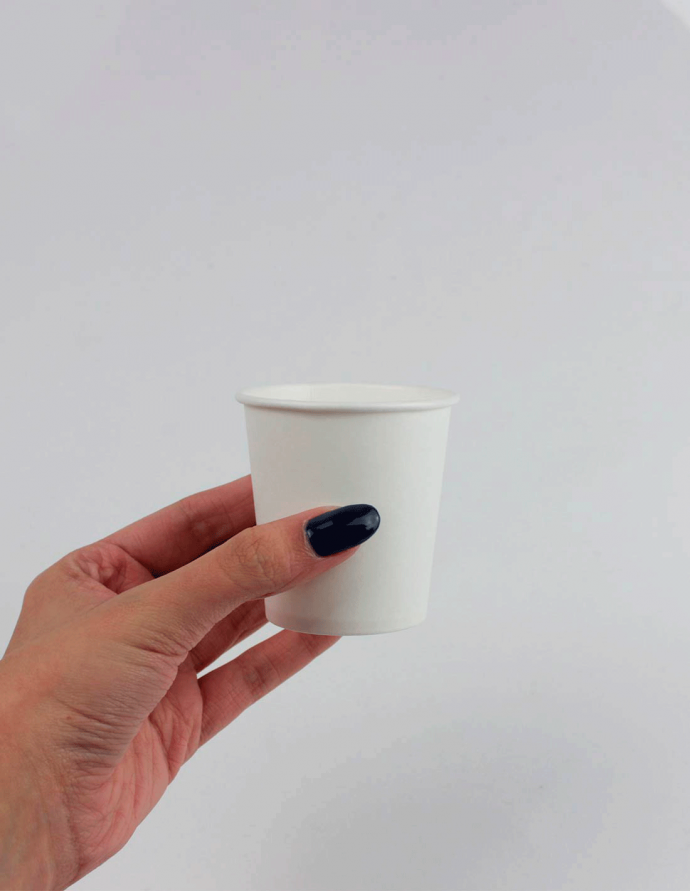 Vaso de cartón 120 ml. Varios colores. 50 uds