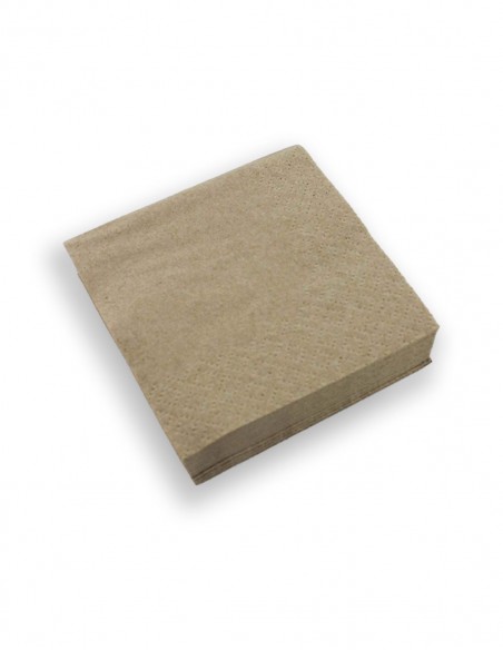 Servilletas natural de una capa 30x30 cm 100 uds