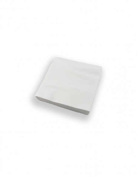 Mini servilletas blancas 17x17 cm 400 uds