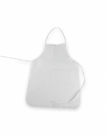 Delantal para niños blanco no tejido