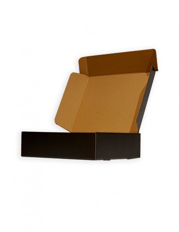 Caja ecommerce premium negra 35,5x28x8 cm 10 uds