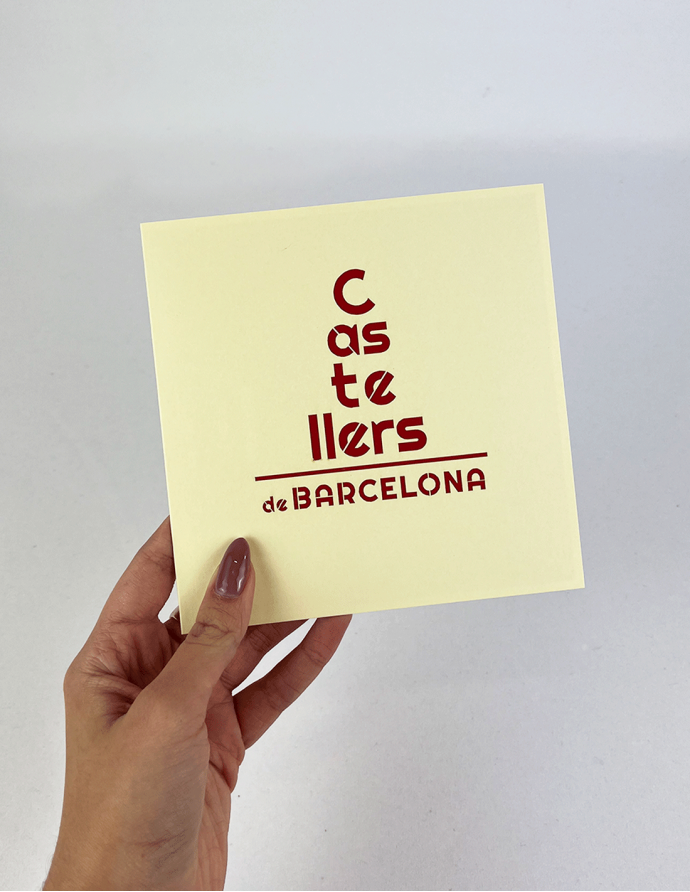 Postal "Castellers" 15x15 cm