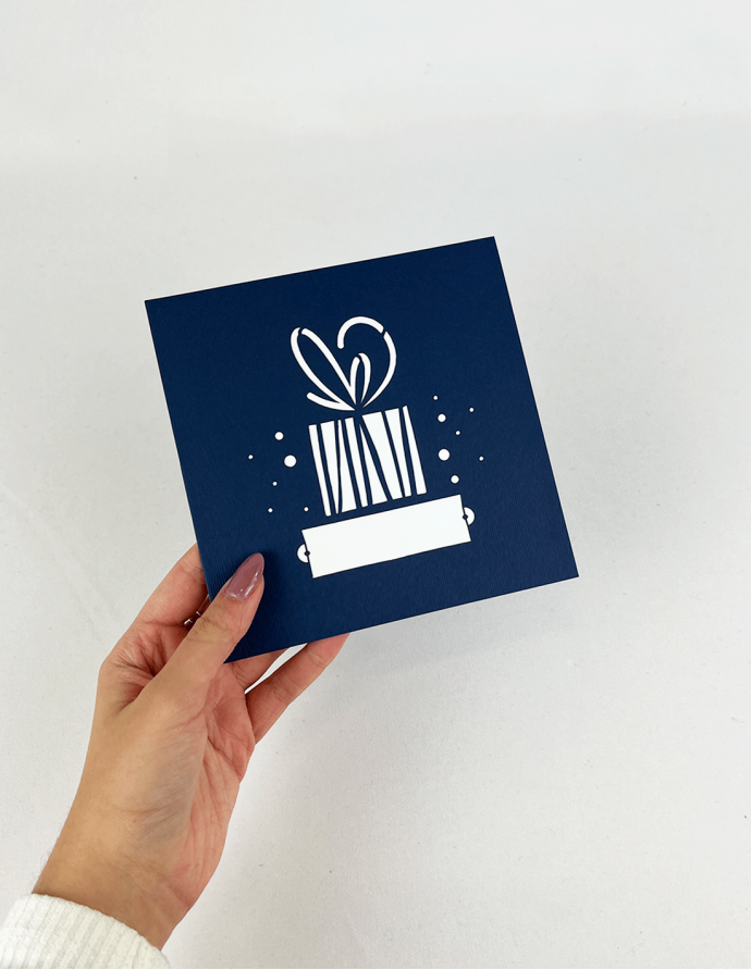 Postal "El gran regal" 15x15 cm