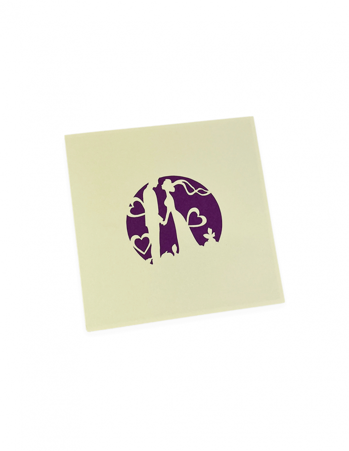 Postal "Parella de nuvis" 15x15 cm