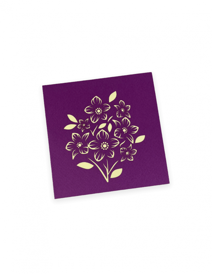 Postal "Centre de flors lavanda" 15x15 cm