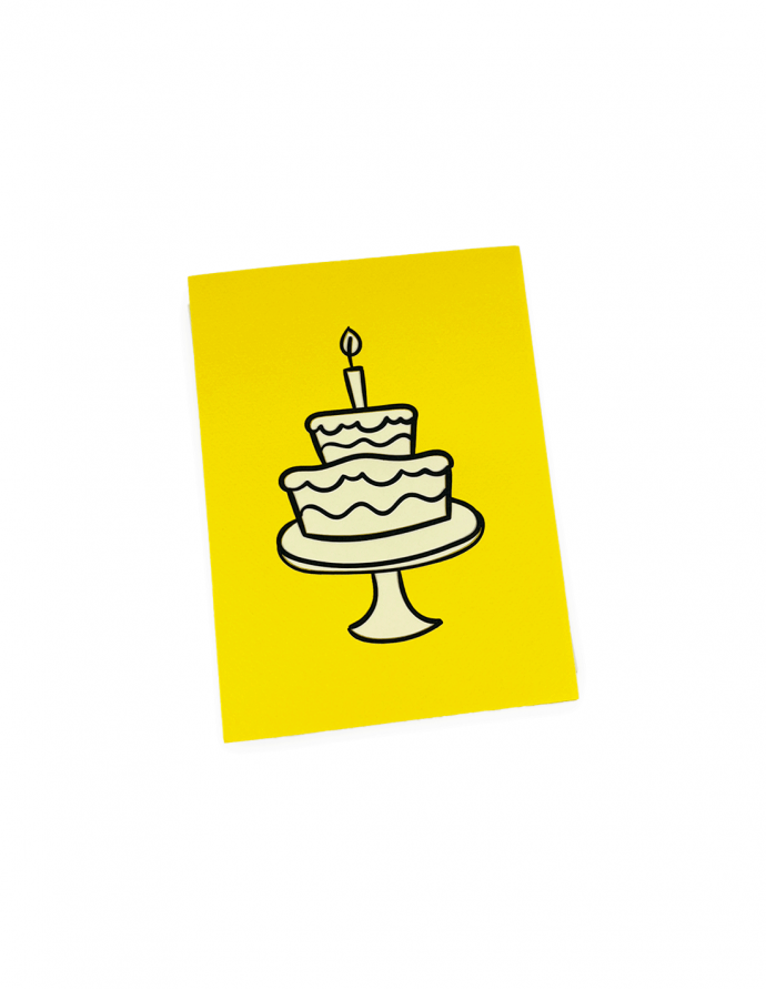 Postal "Pastís de colors" 15x20 cm