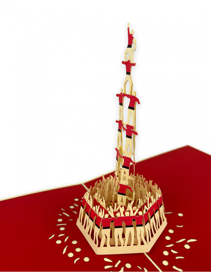 Postal "Castellers" 15x15 cm