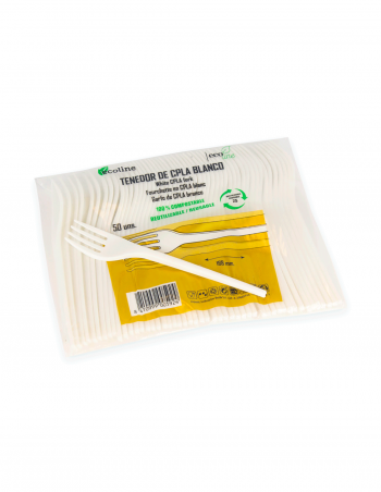 Tenedores de CPLA 16,8 cm 50 uds