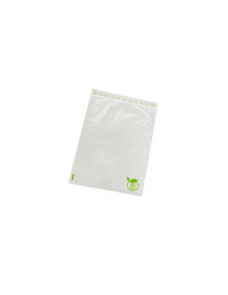 Bolsa PE 50% reciclada con cierre fácil 8x12 cm 100 uds