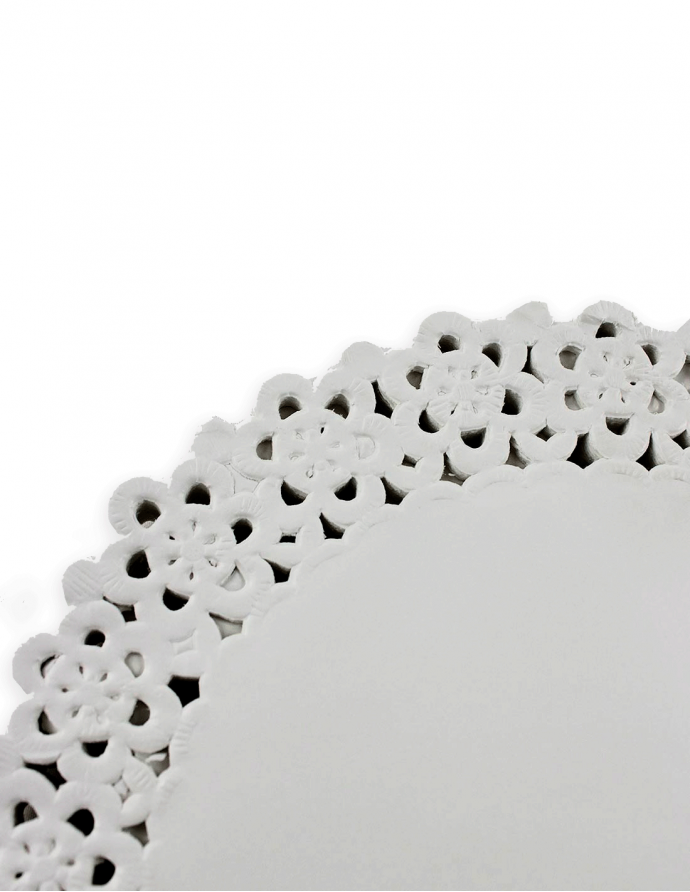 Blonda opalina blanca 12 cm 250 uds