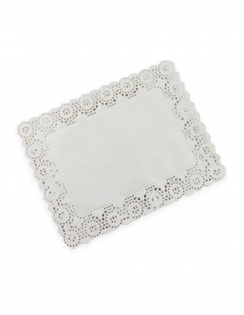 Blonda opalina blanca 37x44 cm 100 uds