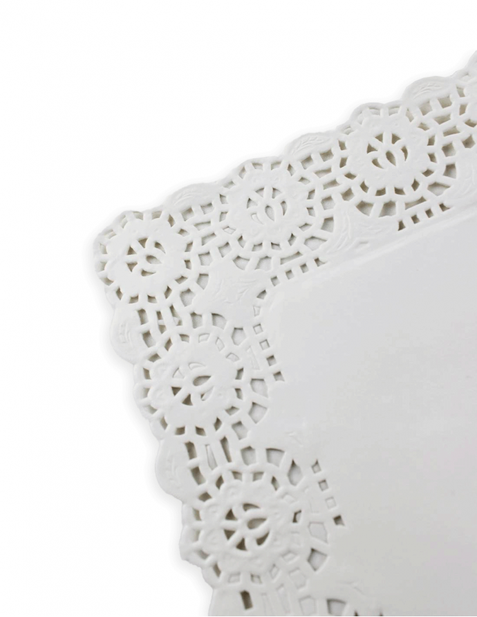 Blonda opalina blanca 21x27 cm 100 uds