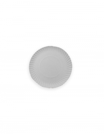 Plato cartón blanco 21 cm 100 uds