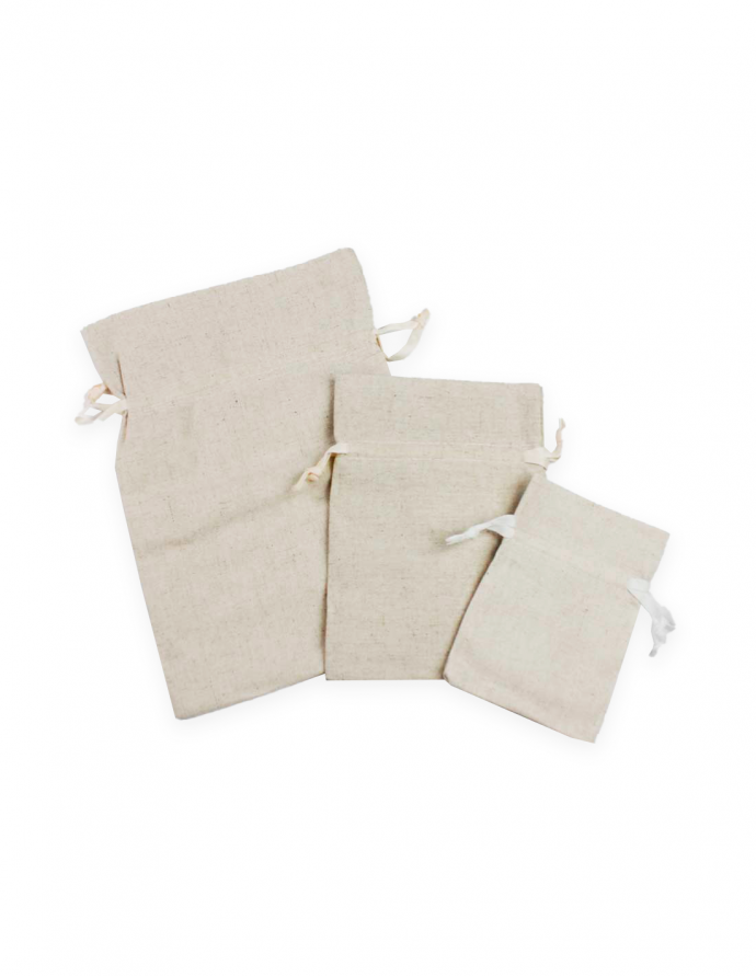 Bolsa de algodón 17x24 cm 10 uds