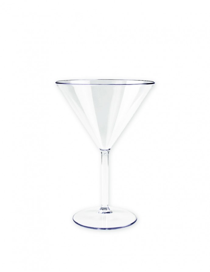 Copa de martini de tritán transparente