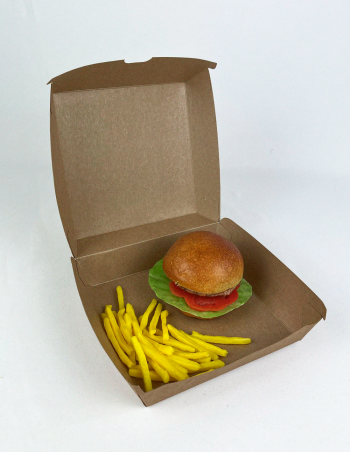 Caja para hamburguesa Menu 17x17x8 cm 50 uds 2