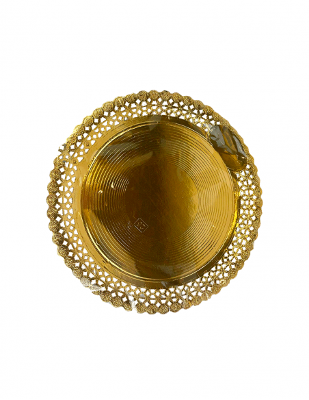 Plato cartón blonda aries oro 35 cm 