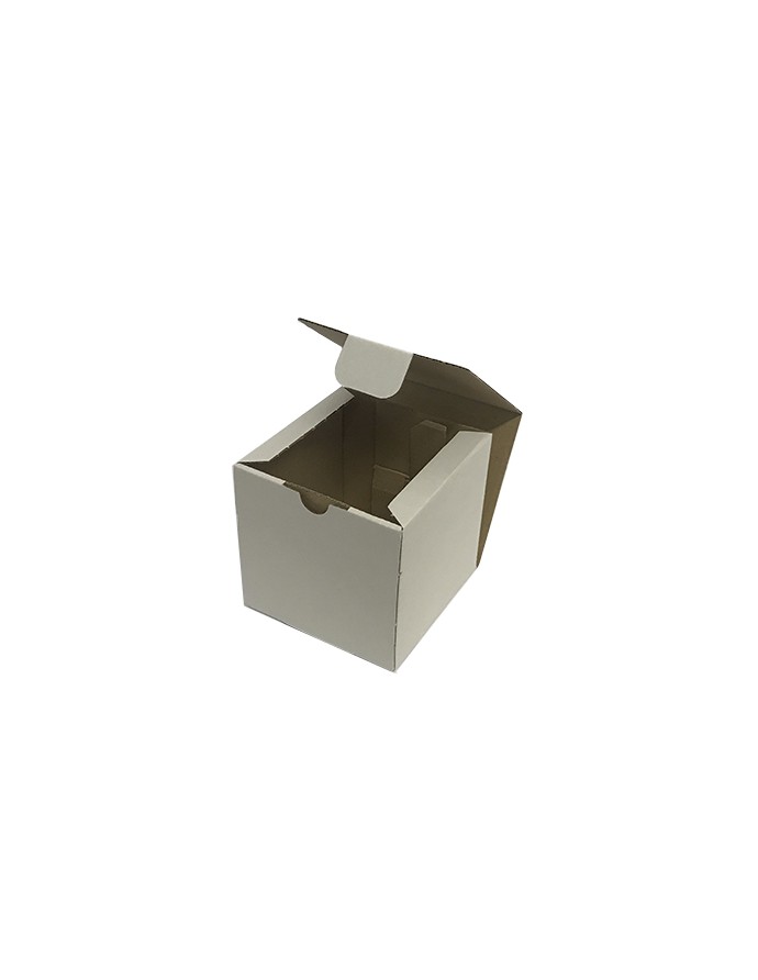 Caja de cartón con tapa integrada 10x10x10 cm 25 uds