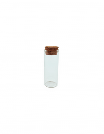 Probeta de cristal con tapón de corcho 5 cm