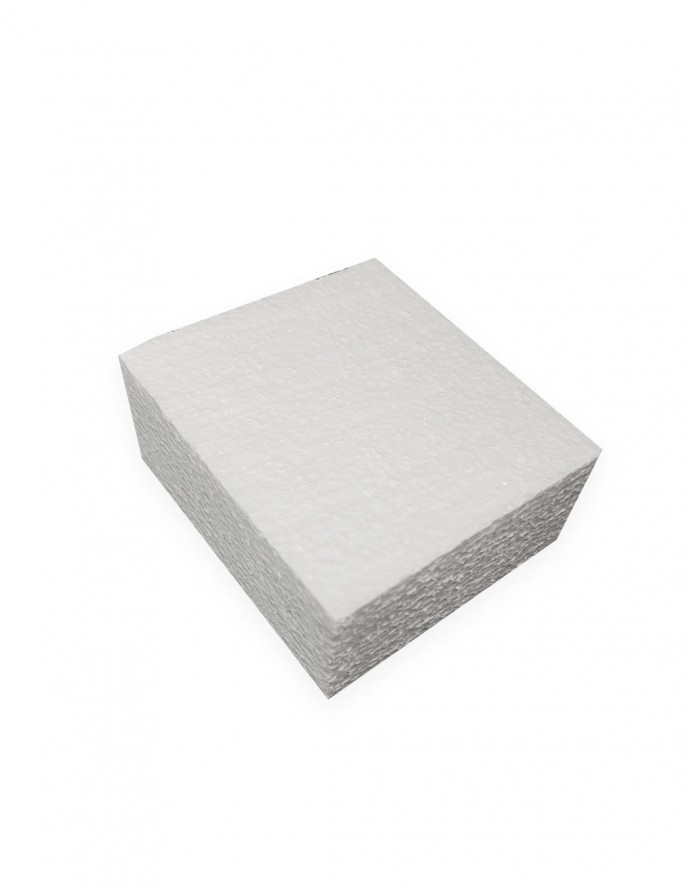 Formato de 18x18x5 cm de porexpan