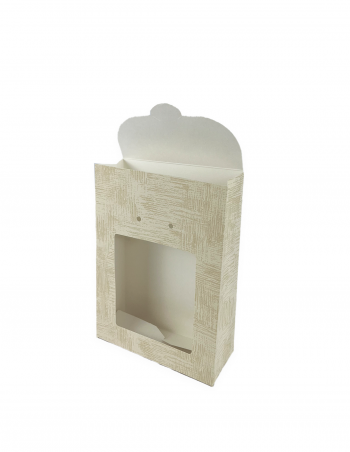 Bolsa regalo con ventana natural 17x7x23,5 cm