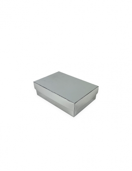 Caja de regalo plata 13x9x4 cm