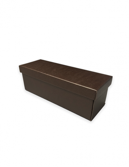 Caja de cartón con tapa. Varios colores. 42x14x14 cm