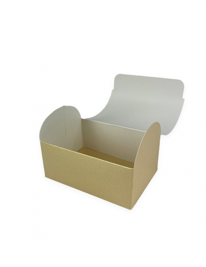 Caja de regalo cofre oro 17,5x11x11,5 cm