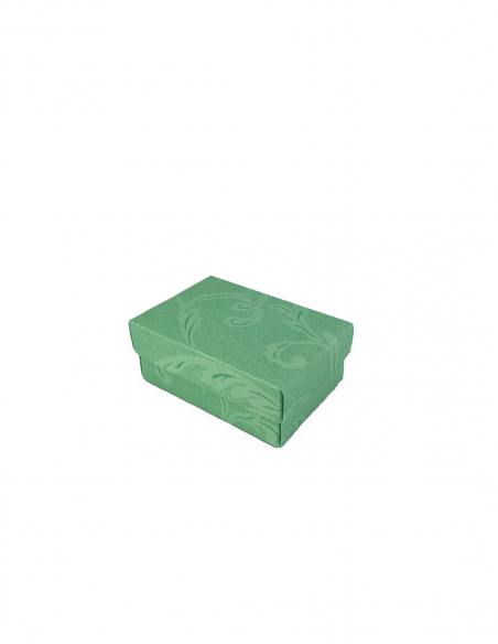 Caja de regalo verde 9,5x6,5x4 cm