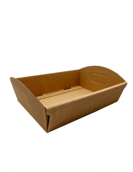 Cesta de cartón ondulado 37x27x10 cm