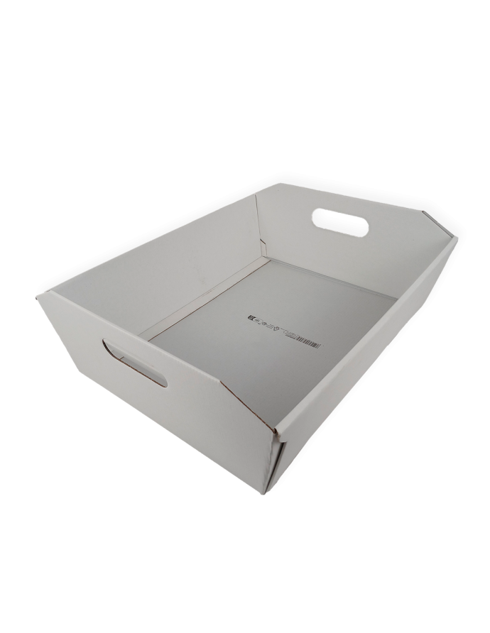 Cesto Fibra Blanco 40x30x12 cm