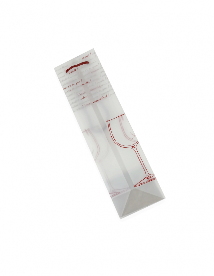 Bolsa asa cordón estampada 10x9x37 cm 10 uds