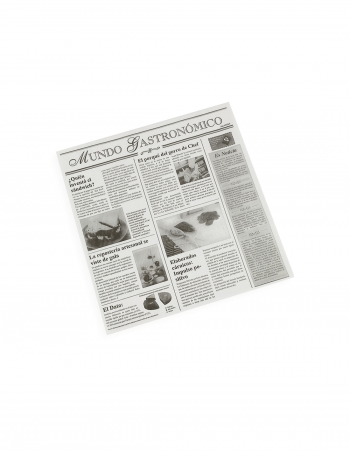 Papel antigrasa parafinado "periódico" 29x30 cm 500 uds