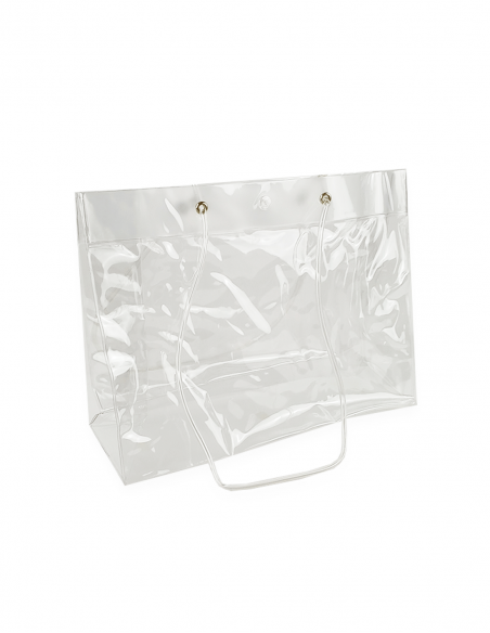 Bolsa transparnte de PVC 43x13x32 cm