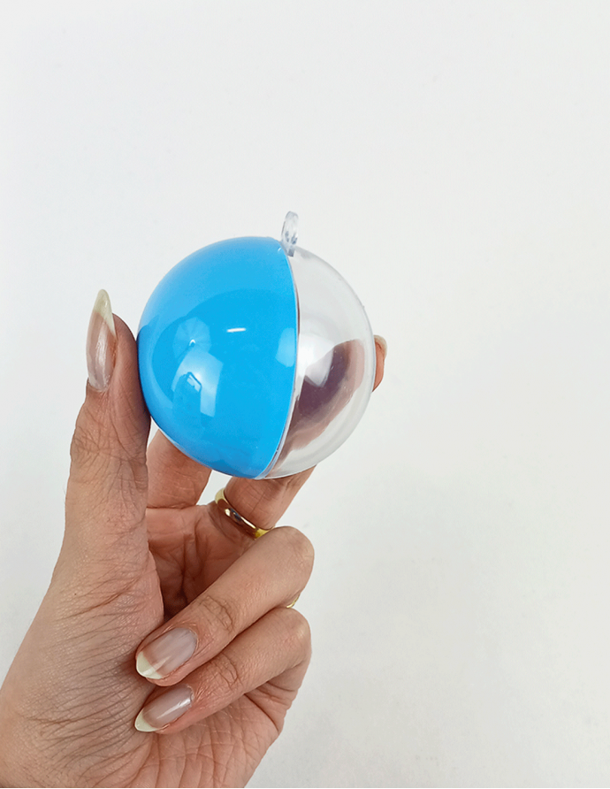 Bola de plástico rígido turquesa 5 cm  