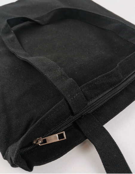 Totebag lona de 60% algodón con cremallera 35x40 cm