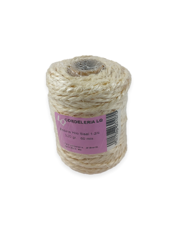 Hilo sisal 60mt. 220gr. 1-2/c 2