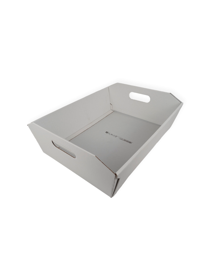 Cesto Fibra Blanco 31x22x9 cm