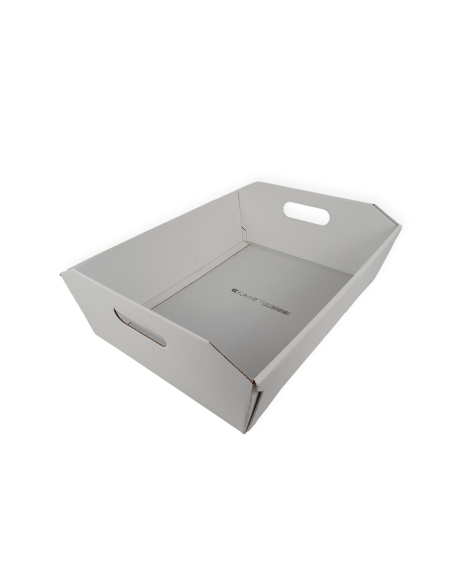 Cesto Fibra Blanco 31x22x9 cm