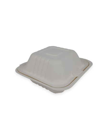 Envase hamburguesa BIO 15,2x15,2x8cm 50u