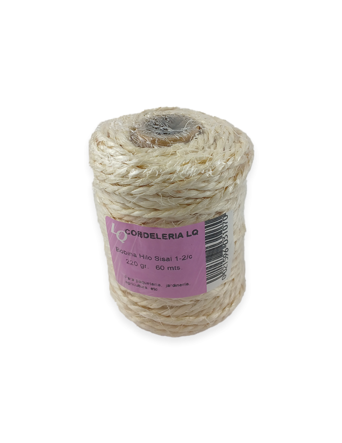 Hilo sisal 60mt. 220gr. 1-2/c